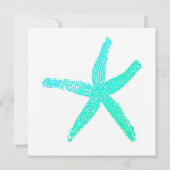 ヒトデ模様グリーンブルーレッドメリークリスマス (裏面)