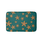 ヒトデ模様(オレンジ) バスマット (正面)