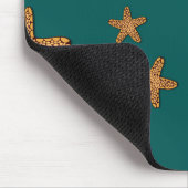 ヒトデ模様（オレンジ） マウスパッド (コーナー)