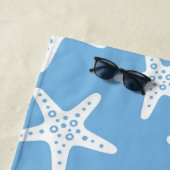 ヒトデ模様（青） ビーチタオル (インサイチュ)