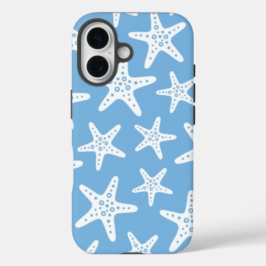 ヒトデ模様(青) Case-Mate iPhoneケース (裏面)