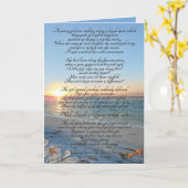 ヒトデ水切りグリーティングカード カード (黄色い花)