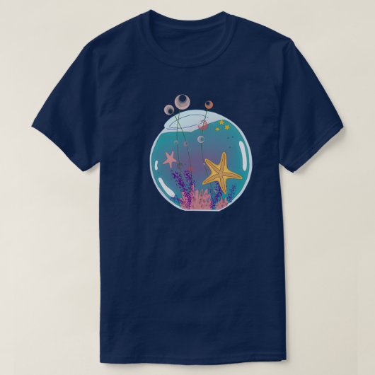 ヒトデ水族館 Tシャツ (デザイン正面)