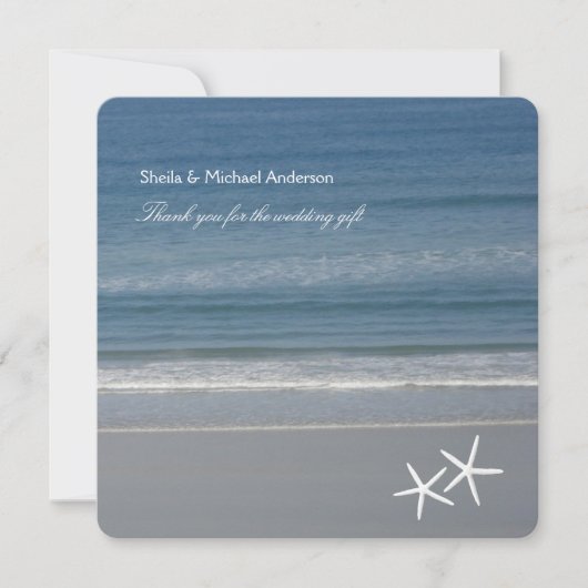 ヒトデ海サンキューカード サンキューカード (正面)