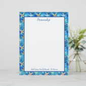 ヒトデ海シーマリンライフブルーパーソナライズされた (スタンド正面)