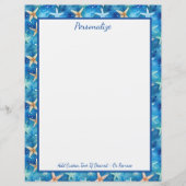 ヒトデ海シーマリンライフブルーパーソナライズされた (正面)