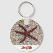 ヒトデ海ヴィンテージビーチレトロお土産 キーホルダー (正面)