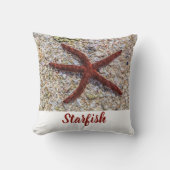 ヒトデ海ヴィンテージビーチレトロお土産 クッション (正面)