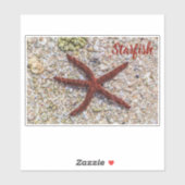 ヒトデ海ヴィンテージビーチレトロお土産 シール (シート)