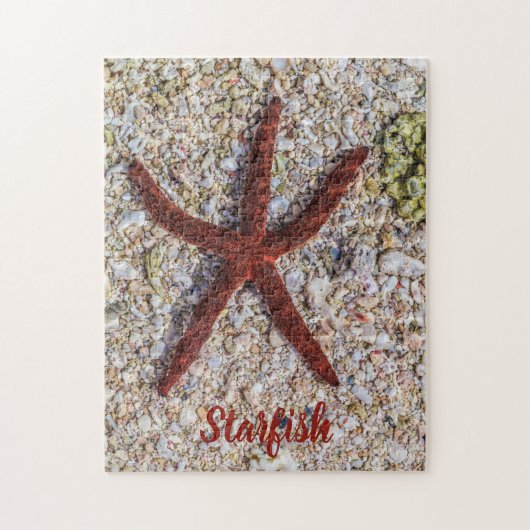 ヒトデ海ヴィンテージビーチレトロお土産 ジグソーパズル (縦)