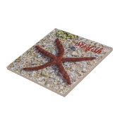 ヒトデ海ヴィンテージビーチレトロお土産 タイル (側面)