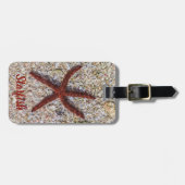 ヒトデ海ヴィンテージビーチレトロお土産 ラゲッジタグ (正面横)