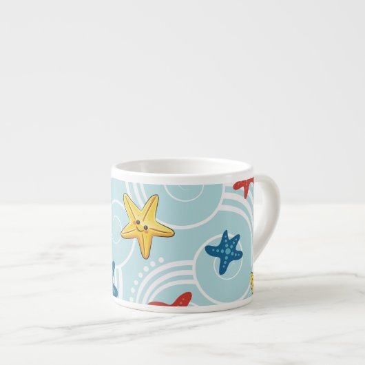 ヒトデ渦巻形の海 エスプレッソカップ (正面右)