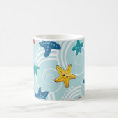 ヒトデ渦巻形の海 コーヒーマグカップ (中央)