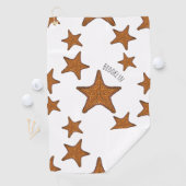 ヒトデ漫画イラストレーション ゴルフタオル (インサイチュ)