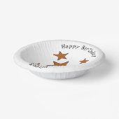 ヒトデ漫画イラストレーション ペーパーボウル (傾斜あり)