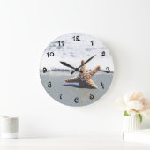 ヒトデ独身のが岸に打ち上げられる ラージ壁時計 (ホーム)