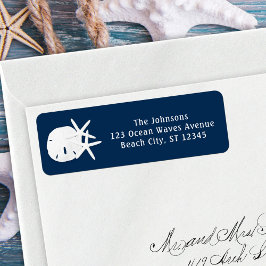 ヒトデ砂ドル海軍ブルー ラベル