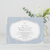 ヒトデ素朴ビーチ結婚式 招待状 (スタンド正面)