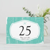 ヒトデ素朴ビーチ表番号 招待状 (スタンド正面)