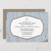 ヒトデ素朴リハーサルディナー招待状 招待状 (正面/裏面)