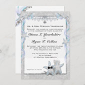 ヒトデ結婚の2組4.5 x 6.25インチ 招待状 (正面/裏面)