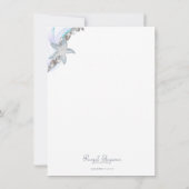 ヒトデ結婚の2組4.5 x 6.25インチ 招待状 (裏面)