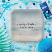 ヒトデ結婚ィッシュとの海ビーチ ペーパープレート (パーティー)