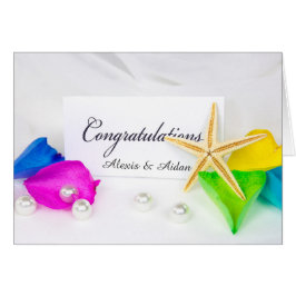 ヒトデ結婚ィッシュと真珠バラ花びら