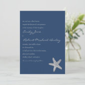 ヒトデ結婚式招待状 招待状 (スタンド正面)