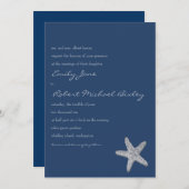 ヒトデ結婚式招待状 招待状 (正面/裏面)