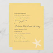 ヒトデ結婚式招待状 招待状 (正面/裏面)