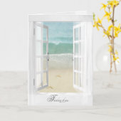 ヒトデ考える海窓 カード (黄色い花)