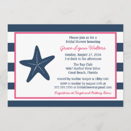ヒトデ航海のシャワー招待状 招待状