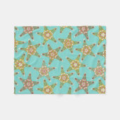 ヒトデ花 フリースブランケット (正面(横))