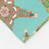 ヒトデ花 フリースブランケット (角)