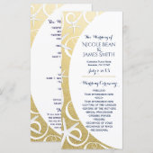 ヒトデ金ゴールドビーチ結婚式計画 プログラム (正面/裏面)