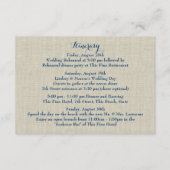 ヒトデ青あじさい結婚の洞察力 エンクロージャーカード (正面)