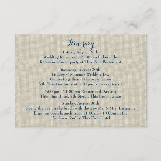 ヒトデ青あじさい結婚の洞察力 エンクロージャーカード (正面)