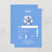 ヒトデ青白結婚銀の反応 出欠カード (正面/裏面)