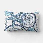 ヒトデ青腰枕 ランバークッション (裏面)