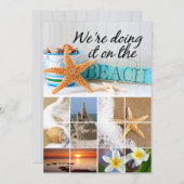 ヒトデ非公式ビーチ結婚式 招待状 (正面/裏面)