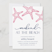 ヒトデ | ウィークエンドアットビーチ招待状 招待状 (正面)