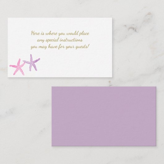 ヒトデ エンクロージャーカード (正面/裏面)