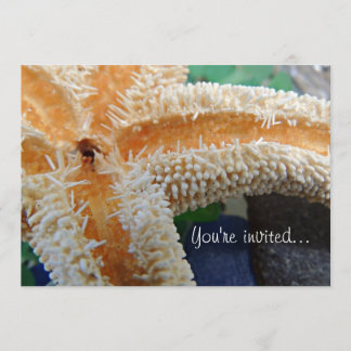 ヒトデ&シーグラス招待状 招待状