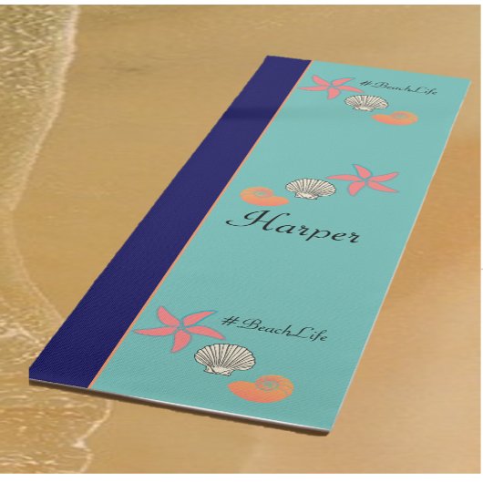 ヒトデ&シーシェル海ビーチライフヨガマット ヨガマット