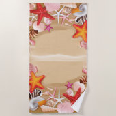 ヒトデ・シーシェル・タオル ビーチタオル (正面)