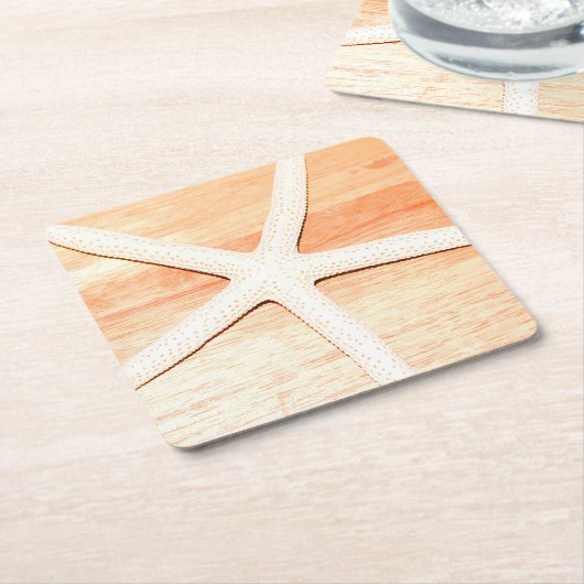 ヒトデ スクエアペーパーコースター (アングル)