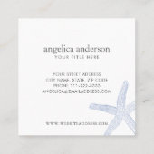 ヒトデ スクエア名刺 (裏面)