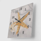 ヒトデ スクエア壁時計 (傾斜)